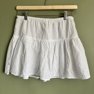 Eyelet Beach Coverup Skirt